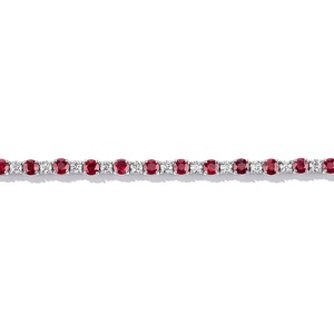 Pulsera de Diamantes Cultivados en Laboratorio Color Sangre de Pichón, Oro de 14K, Certificación IGI, Regalo para Boda, Compromiso o Fiesta - Product Image 2