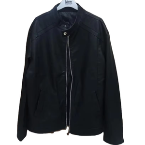 Men Black <b>Leather</b> <b>Biker</b> <b>Jacket</b> Full Sleeve Windproof Autumn Motorcycle Street Wear Style - Product Image 6