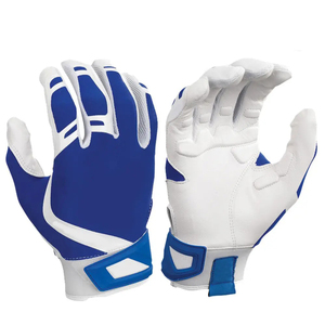 Gants de frappe de baseball personnalisables en cuir, ambidextres, avec fermeture auto-agrippante, paume durable, anti-transpiration, antidérapants, pour entraînement et match - Product Image 1