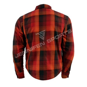 Camisa de Franela para Motocicleta para Hombre, 100% Algodón, Talla Grande, 2026, con Protección CE, Refuerzo de Fibras de Aramida, Transpirable - Product Image 5