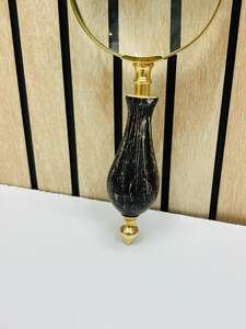 Lupa de mano de latón de 3'' con mango de madera |   Lupa de Inspección Óptica - Product Image 3