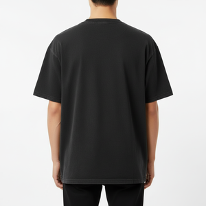 เสื้อยืดครอปท็อปโอเวอร์ไซส์ พิมพ์โลโก้ตามสั่ง ผ้าคอตตอนหนา 240 กรัม สไตล์สตรีทแวร์ สีน้ำตาล ทรงบ็อกซี่  รับสกรีนโลโก้ตามแบบ - Product Image 3