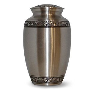 Urna de Latón Sólido para Cenizas Humanas Tamaño Adulto - Urna de Cremación de Metal de Cuerpo Denso - Vaso Conmemorativo de Material Integral para Funeral - Product Image 1