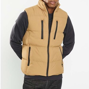 Custom Winter Fashion Stand Collar Thicken Cotton Warm Plain Winter Bubble Coats Padded Puffer Sports Down <b>Vest</b> - Product Image 4