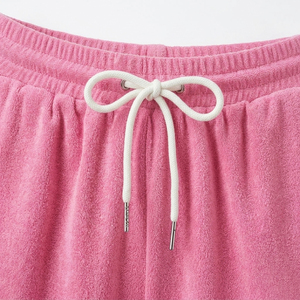 Custom <b>Shorts</b> for <b>Women</b> High Waist Beach <b>Towel</b> <b>Shorts</b> Bulk Wholesale Embroidery Logo Summer Lounge <b>Shorts</b> - Product Image 4