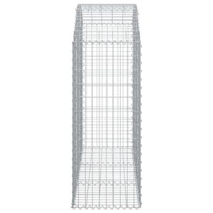 Panier gabion galvanisé argenté 59,1 x 19,7 x 55,1 po en treillis métallique - Product Image 4
