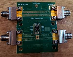 Placa de evaluación de amplificador de bajo ruido de banda ancha RFLN12S 8-12GHz (GaAs PHEMT Unmatched Die) Ganancia de 22.07 dB Figura de ruido de 1.83 dB 4V - Product Image 1