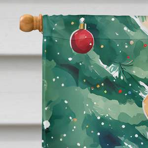 Grand Drapeau de Maison de Noël Labrador Retriever Jaune Multicolore Porche Manchon Pôle Décoratif Cour Bannière Oeuvre Polyester Mur - Product Image 3