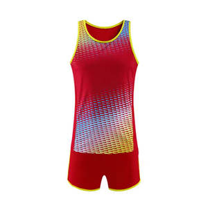 Uniforme de course sans manches en jersey, look élégant, bonne qualité, couleur personnalisable, prix bas, uniforme d'athlétisme - Product Image 5