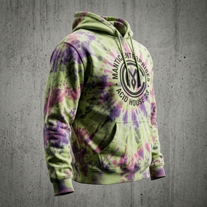 Sweat à capuche polaire pour homme en polyester/coton délavé à l'acide, avec logo personnalisé, design uni, respirant, épaules tombantes, grandes tailles, automne - Product Image 6