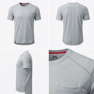 Camiseta Deportiva de Secado Rápido para Hombre, para Gimnasio, Running, Rendimiento Atlético, Transpirable, Estilo Urbano, Marca Maluza Industries - Product Image 6
