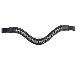 Venta al por mayor productos de Carreras de Caballos ecuestres cristales decorativos hechos a mano canal vacío banda de cejas de caballo para brida - Product Image 4