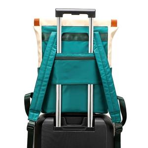 Sac à dos d'école pour ordinateur portable en toile personnalisable avec pochette zippée, résistant à l'eau, unisexe, multifonctionnel, sac à bandoulière de voyage - Product Image 3