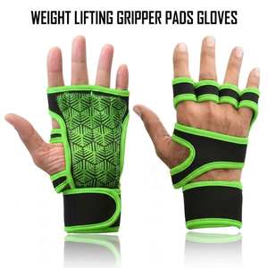 CLOVIX SPORTS Heavyweight Gym Grip Pads Breathable Lifting <b>Gloves</b> Non Slip Palm Protection For Bodybuilding Training - Product Image 1