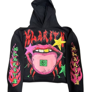 Sudadera con Capucha Gráfica para Hombre, Estampado de Letras Góticas, Sudadera con Capucha de Algodón Grueso, Ropa Urbana de Moda, Prendas OEM - Product Image 3