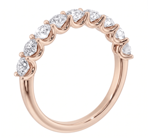 Anillo de Compromiso con Diamante de Corte Redondo, Clásico para Mujer, Diamantes Naturales y Cultivados en Laboratorio - Product Image 3