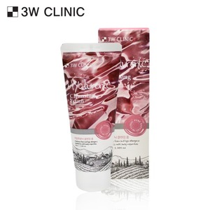 3W Clinic 100ml Mousse nettoyante à l'acide hyaluronique Ingrédients à l'acide hyaluronique Nettoyage doux pour les peaux sensibles - Product Image 1