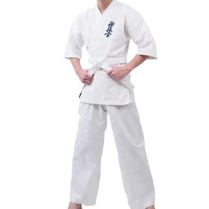 Proveedor de Uniformes de Judo para Entrenamiento OEM, MOQ Bajo, Precio Económico al por Mayor, Etiqueta Personalizada, Conjunto de Uniforme de Karate de Artes Marciales, 100% Algodón Elástico - Product Image 1