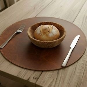 Mantel Individual Decorativo Moderno de Cuero PU, Elegante Mantel para Mesa de Comedor, Impermeable, Resistente al Calor, Reutilizable, Protector de Mesa Ecológico - Product Image 3