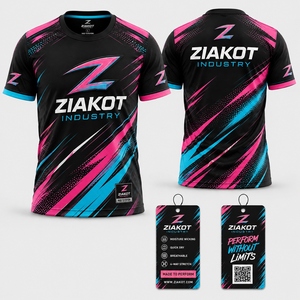 ZIAKOT industry New design Men's Custom Purple Gold-White Performance <b>T</b>-<b>Shirt</b> - Product Image 5