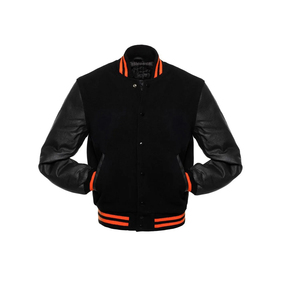 Premium Quality <b>Men</b> Custom Cotton Fleece <b>Baseball</b> <b>Jacket</b> Letterman Blank Hooded Varsity <b>Jacket</b> Custom Made Varsity <b>Jacket</b> - Product Image 1