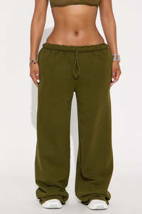 Wholesale Women's Loose Casual Mid Waist Straight Leg Pants Sweatpants - Product Image 5
