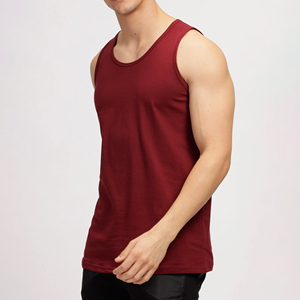 Solid Color Breathable Tank Top Custom Logo Ribbed <b>Vests</b> Knitted Fitness Gym <b>Stringer</b> Singlet for Men Training Workout Session - Product Image 3