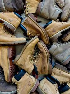 Bottes <span class=keywords><strong>Martin</strong></span> Caterpillar d'occasion en cuir véritable de marque, confortables, stock de chaussures de seconde main pour hommes et femmes, vente en gros - Product Image 3