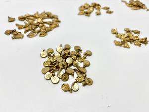 Handcrafted Children's Vintage Brass <b>Charms</b> Flower Design 24K Gold Plated <b>Jewelry</b> <b>Making</b> Crafts Gifts Creative DIY Projects - Product Image 3