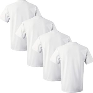 Camisetas Interiores de Algodón sin Etiquetas para Hombre, Suaves y Transpirables, Cuello Redondo, Ropa Interior Básica - Product Image 2