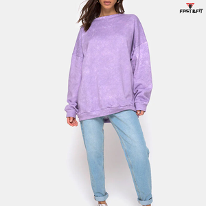 Sudadera de cuello redondo extragrande para mujer con logotipo personalizado al por mayor - 100% algodón, colores y tallas personalizables - Product Image 3