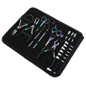 Kit Profesional de Herramientas para Extensiones de Cabello: Alicates para Remover Microperlas, Rizador de Perlas, Cortador de Adhesivos, Enhebrador de Gancho, Mini Tijeras y Clips - Product Image 1