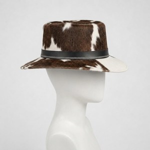 Sombrero de Vaquero de Piel Sintética con Bordado 3D Personalizado, Diseño de Vaca, Estilo Europeo Americano, Unisex, para Adultos, para las Cuatro Estaciones, para Fiestas al Aire Libre - Product Image 2