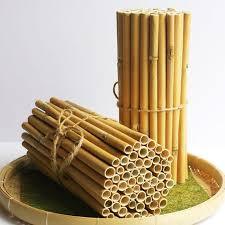 Pailles en bambou écologiques fabriquées à partir de fibres de bambou, compostables, biodégradables, en matériau polylactique, réutilisables pour les boissons chaudes et froides - Product Image 4