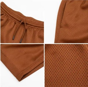 Shorts de sport en mesh pour hommes, shorts d'entraînement en polyester, shorts de basket-ball, shorts de course, commande en gros de shorts de sport - Product Image 5