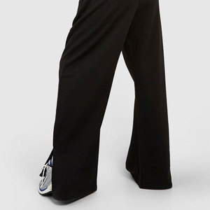 Pantalon évasé décontracté de qualité supérieure pour femme, taille haute, coupe droite, en gros - Product Image 6