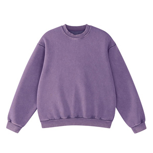 Sudadera Vintage con Lavado Ácido Personalizada, OEM ODM, Ropa Urbana, Cuello Redondo, Fabricante de Ropa de Marca Privada, Venta al Por Mayor - Product Image 1