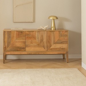 Buffet en bois de manguier Vandana Grand Vertex Design 155x35 cm - Product Image 1