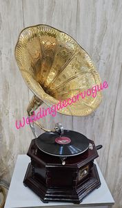 Tocadiscos de Gramófono Vintage, Pieza Decorativa, Decoración para Bodas, Reproductor de Música Retro, Exhibición de Mesa, Set de Accesorios para Eventos - Product Image 2