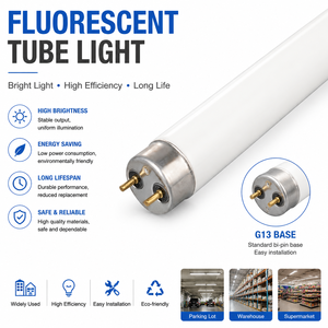 <span class=keywords><strong>Tube</strong></span> <span class=keywords><strong>fluorescent</strong></span> <span class=keywords><strong>T8</strong></span> pour éclairage intérieur, vente directe d'usine, <span class=keywords><strong>tube</strong></span> en verre <span class=keywords><strong>fluorescent</strong></span> <span class=keywords><strong>G13</strong></span> 1,2 m 36 W - Product Image 1