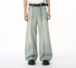 Wholesale Lightweight Denim <b>Jeans</b> for <b>Men</b> Casual Fashion Breathable Eco-Friendly Factory Price - Product Image 2