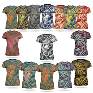 Camisetas de Yoga de Manga Corta con Cuello Redondo, Estilo Urbano, Venta al por Mayor, Camisetas Casuales a la Moda con Estampado Gráfico OEM - Product Image 1