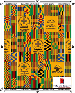 Fabricante de Tela Africana Kente de Lujo, Proveedor de Textiles para Uniformes de Iglesia, Aniversarios y Conveniones - Product Image 1