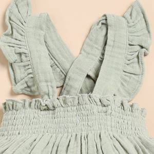 เสื้อแขนกุดผ้ามัสลินออแกนิกสำหรับเด็กเสื้อผ้าเด็กระดับพรีเมี่ยม - Product Image 4