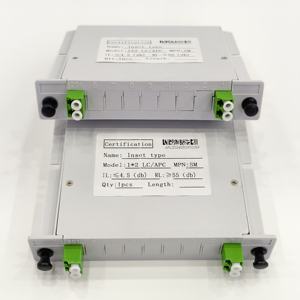 Divisor PLC de Fibra Óptica Monomodo 1x2 LC APC Tipo Insertable para CATV - Product Image 4