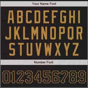 Maillots de baseball personnalisés vierges en gros, maillots de baseball et de softball par sublimation, maillot de baseball noir et or vieilli authentique - Product Image 4