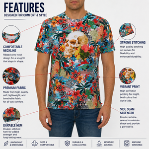 T-shirt Homme Personnalisé en Polyester 100% pour Sublimation, Impression Intégrale par Sublimation, Découpe Automatisée, Effet Délavé, Qualité Supérieure, Vente en Gros Direct Usine - Product Image 6