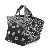 Mini panier réutilisable en gros, cadeau pour elle, sac fourre-tout de plage brodé, sac fourre-tout personnalisé à motif cachemire