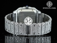 Montre de luxe pour homme, style hip-hop, entièrement sertie de diamants Moissanite, pour artistes musicaux, influenceurs et créateurs de tendances