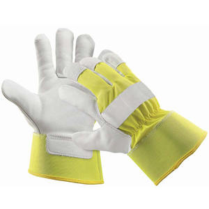 ถุงมือช่างหนังกันลื่นสำหรับหน้าจอสัมผัส ข้อมือยืดหยุ่น 11 ออนซ์ ปราศจากน้ำยาง รับสกรีนโลโก้ สำหรับงานสวนและก่อสร้าง - Product Image 3